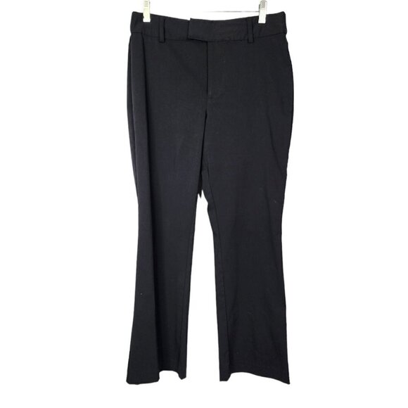 Urban Outfitters Black Stretch Straight Leg Trouser Pants Size 10 - Picture 1 of 10